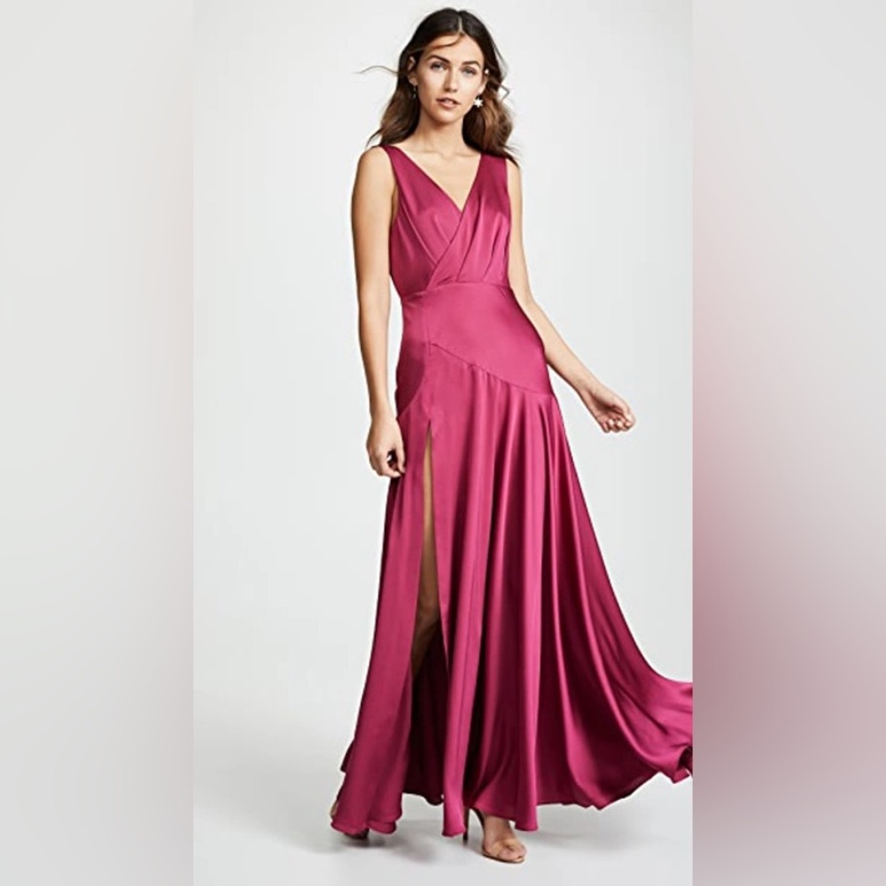 Fame and Partners Pink Maxi Dress